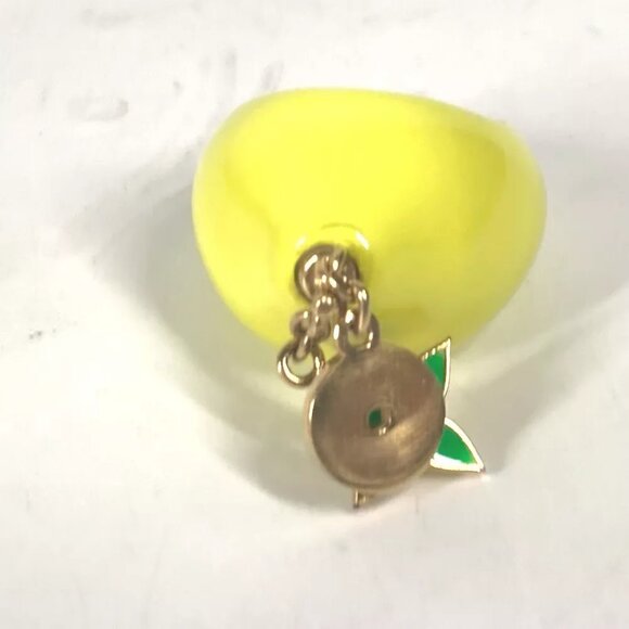 LOUIS VUITTON MP3279 Berg-LV Fruit Lemon Accessories Ring enamel yellow - Picture 2 of 8